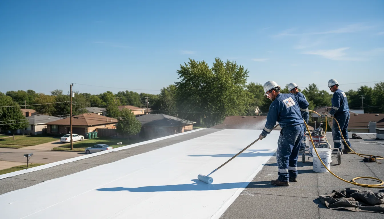 Commercial roof coating in Fairbanks, IN near me